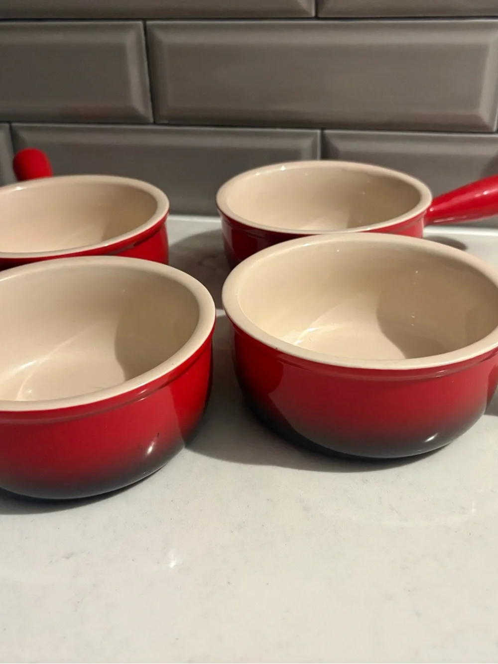 Kook French Onion Soup Bowls French Onion Crocks Bowl with Handles Set of 4 NWOT